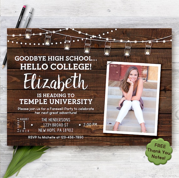 Off To College Party Invitation Farewell Graduation Party Etsy off-to-college-party-invitation-farewell-graduation-party-etsy