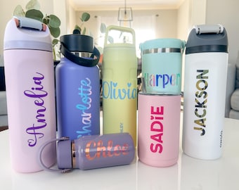 Name stickers - water bottle name stickers - custom name stickers - Personalized name stickers for water bottles, laptops, gifts