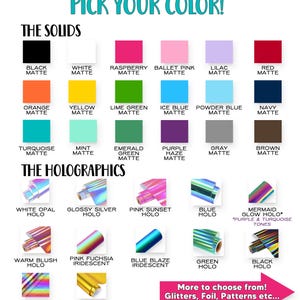 The image is a collection of various colored and glittery materials, including solids, holographic elements, and halo products.