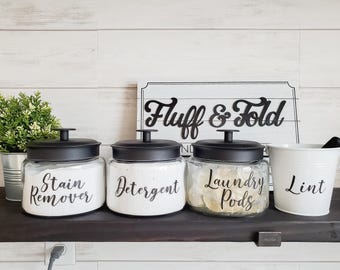 Laundry room labels, laundry jar labels, laundry labels, custom labels
