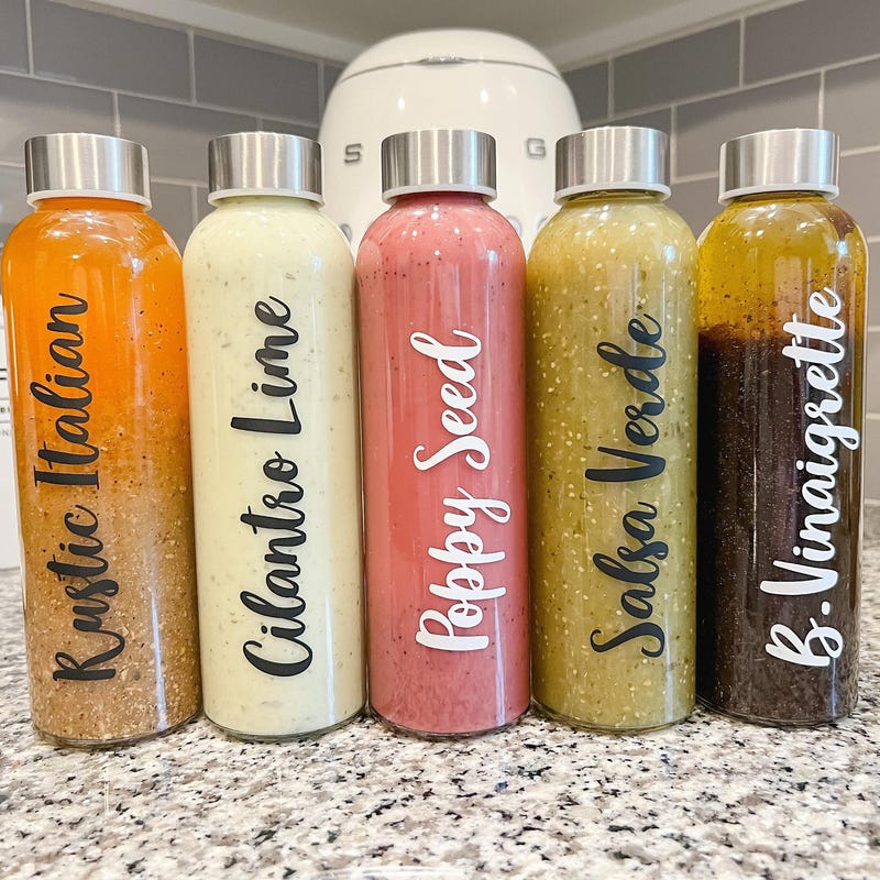 Dressing Labels Dressing Bottle - Etsy