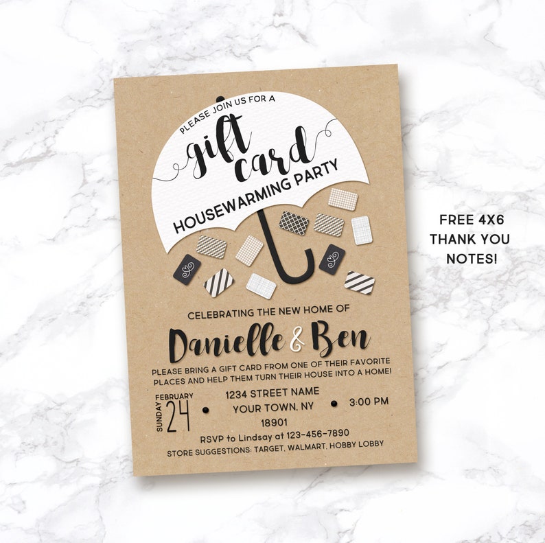 housewarming invitation gift card housewarming invitation