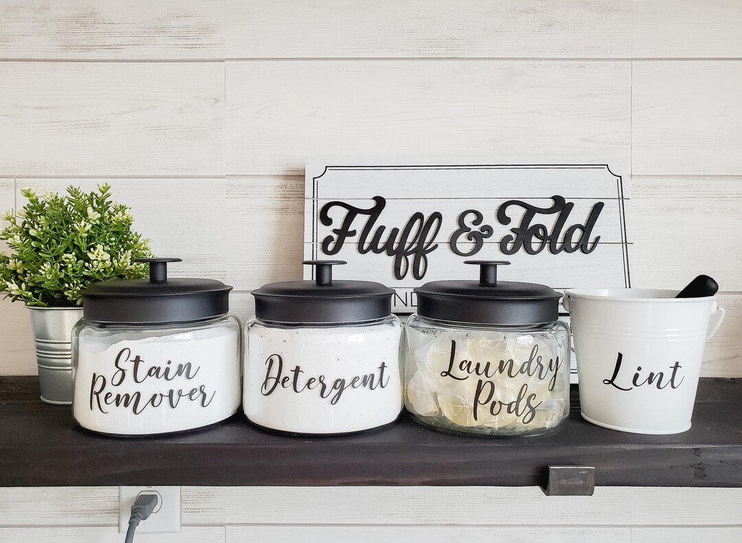 Laundry Room Labels, Laundry Jar Labels, Laundry Labels, Custom Labels