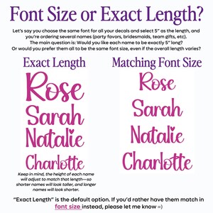 Name stickers for water bottles, custom name stickers, custom name decals, name decal, vinyl decal, name decals for water bottles image 16