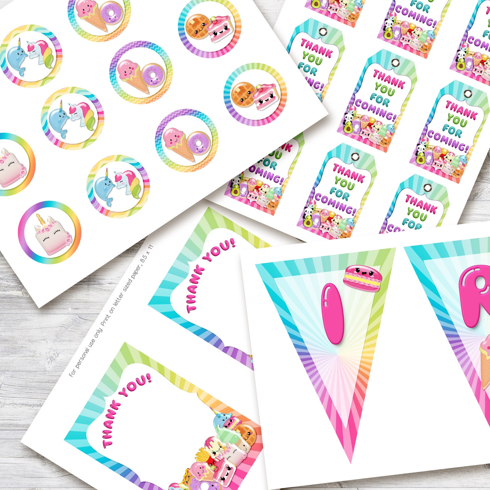 Squishy Party Squishies Party Decor Squishy Party Gift Tags | Etsy