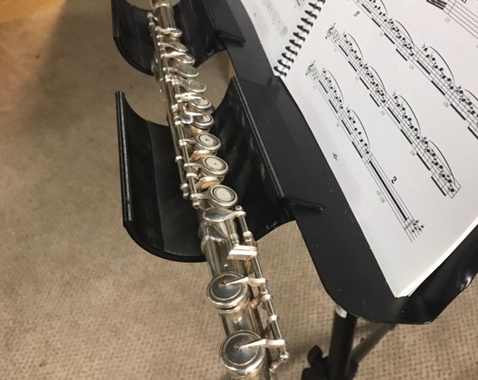 The Original Flute Hammock. Flute/piccolo Holder, Woodwind Accessory Holder, Bow Holder, Flute