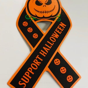 Support Halloween Ribbon Magnet bild 1