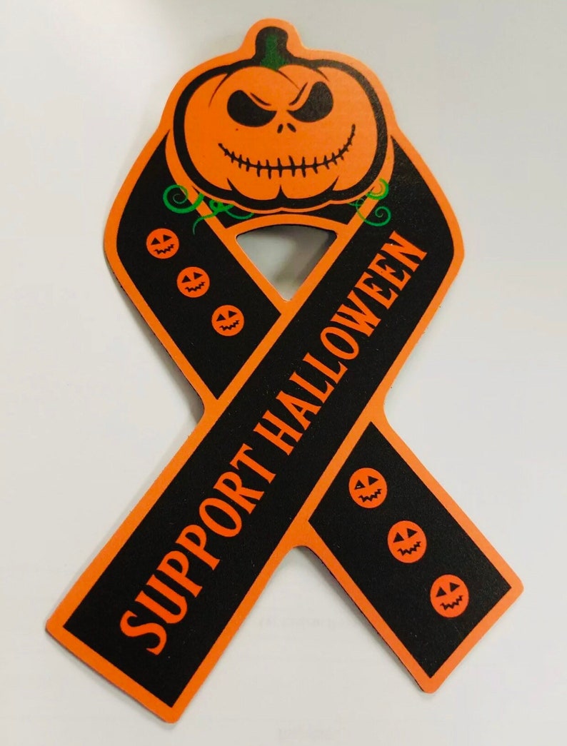 Support Halloween Ribbon Magnet bild 1