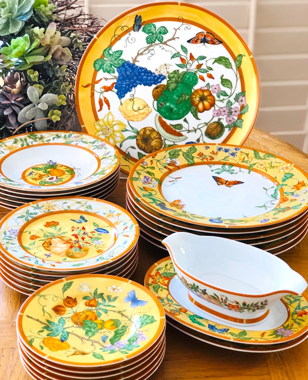Hermes 'la Siesta HERMES' Porcelain China Dinnerware Etsy