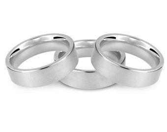 Silver 4mm Wedding Ring Comfort Fit | Recycled Ring | Wedding Band | Plain Wedding Ring