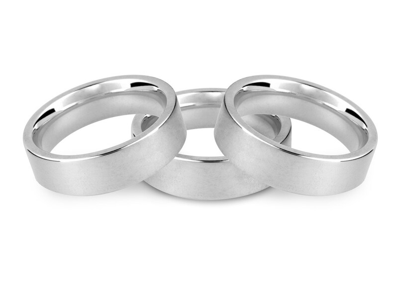 Comfort Fit Wedding Ring Silver Wedding Ring Recycled Ring Plain Silver Band Wedding Band Plain Wedding Ring 4mm Wedding Ring