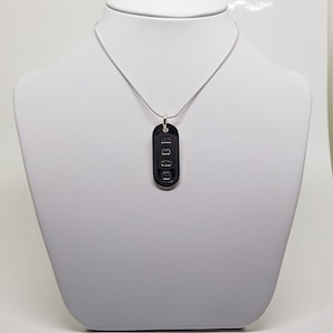Sterling silver Dog Tag military ingot small