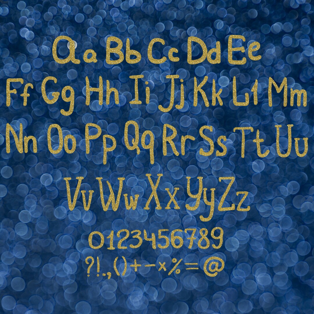 Glitter Alphabet Clipart Gold Alphabet Clipart Gold Glitter - Etsy