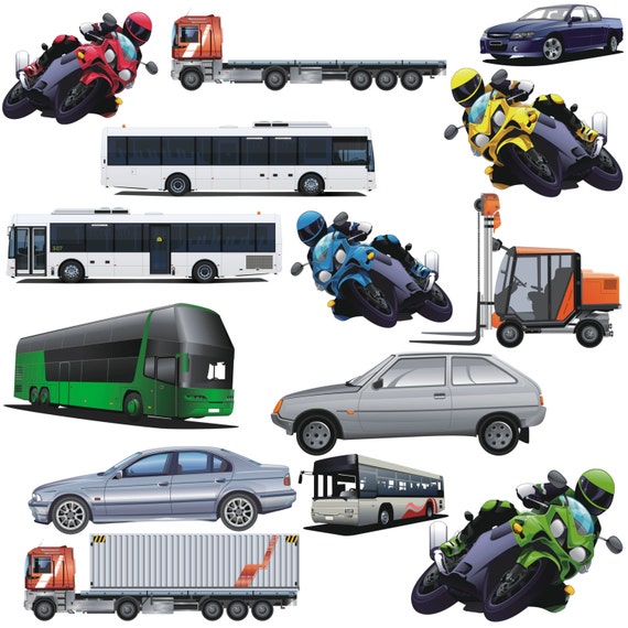 Auto Clipart Clipart Autos Fahrzeug Clipart Transportieren Etsy
