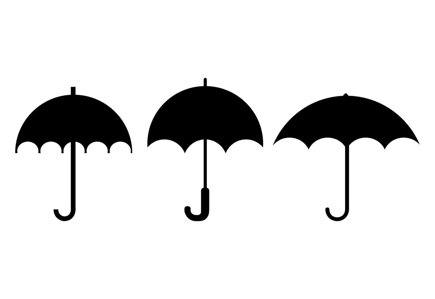 Cartoon Umbrella Clip Art Group