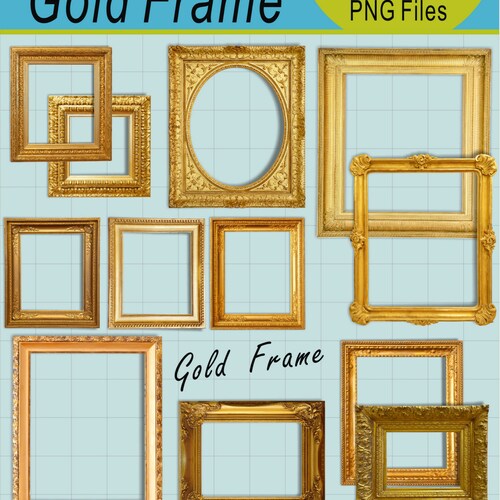 Clip Art Frames. Digital Picture Frames Digital Frame Clip Etsy