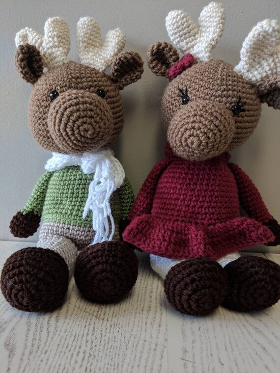 pink moose stuffed animal