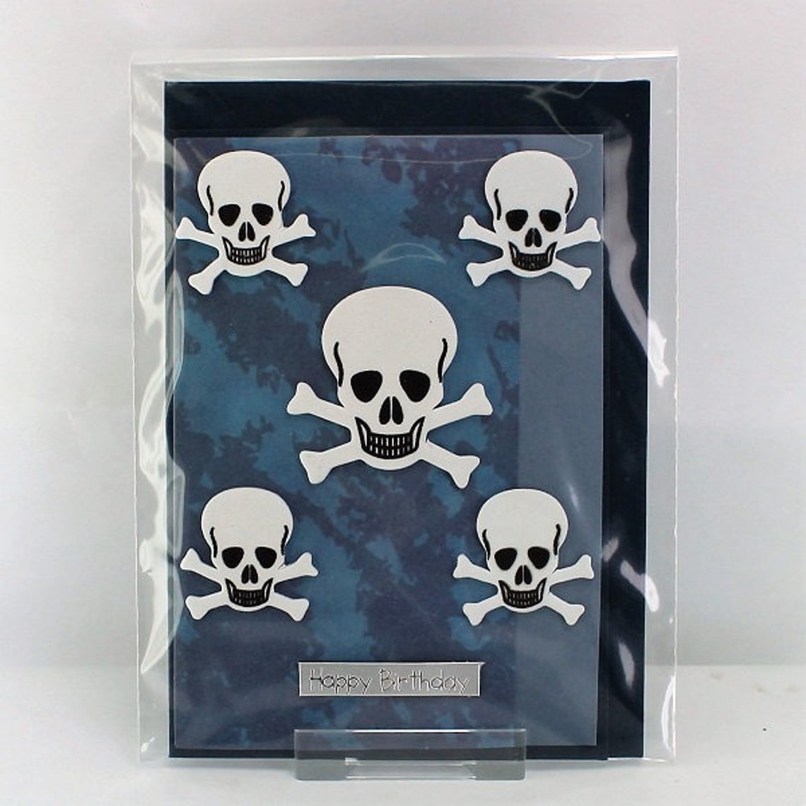 Skull Birthday Cardbirthday Card Male Birthday Handmade - Etsy