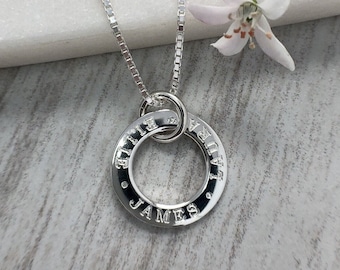 Personalised Necklace Sterling Silver 