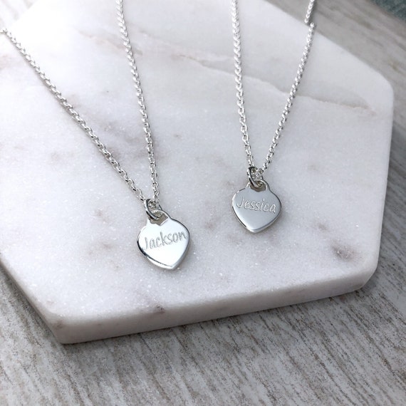 Personalised silver name necklace deals