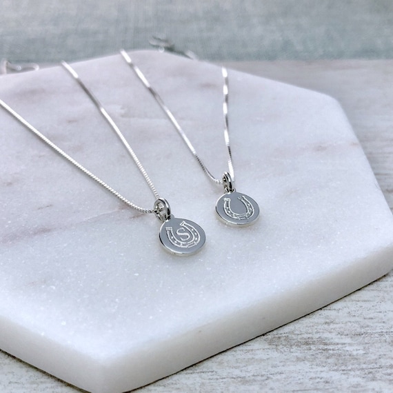 Personalised horseshoe necklace deals