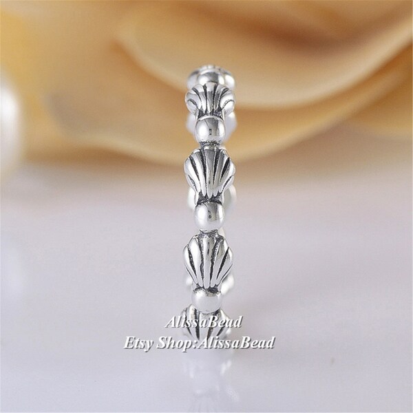 Silver Seashell Ring Etsy
