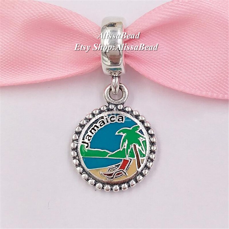 925 Cuentas De Esmalte De Plata Esterlina Amuleto De Muñeca 925 Cuentas De Esmalte De Plata Esterlina Amuleto De Muñeca