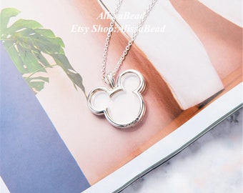 Mickey Floating Locket Necklace 