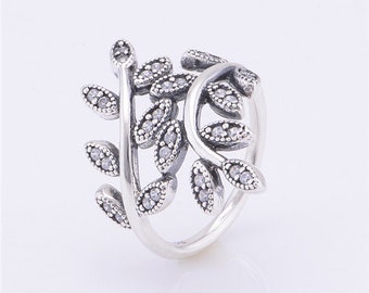 Pandora Ring Sterling Silver Ring Rose Gold Pink Murano Etsy