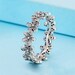 2015 Spring 925 Sterling Silver Dazzling Daisy Meadow Ring Clear CZ Rings For Women Jewelry Finger Ring