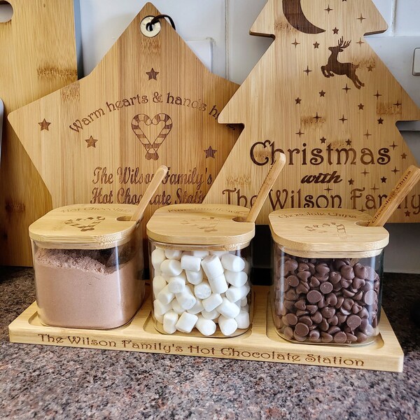 Personalised Hot Chocolate Station, Hot Chocolate Station Board, Hot Chocolate Bar Sign