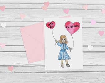 Let's Be Valentines Card | Valentine's Day Card | Love Card | Valentines Day Card Set of 8 | Single Card | Cute Valentine Gift For Children