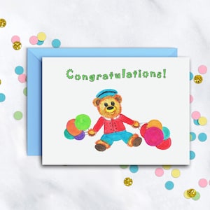 New Baby Congratulations Card | New Baby Gift | Baby Shower Card | Welcome New Baby | Blank New Baby Card