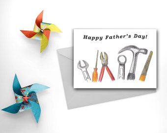 Father's Day Card | Dad's Tools Card | Father's Day Gifts | Dad's Day | Card For Him