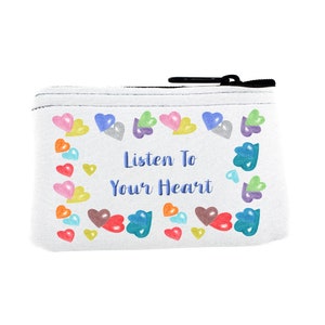 Personalized Heart Coin Purse - Nik's Naks