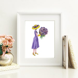Lovely Bouquet Art Print | Home Décor | Wall Art | 8x10 Art Print | Floral Print | Cute Decor For Her
