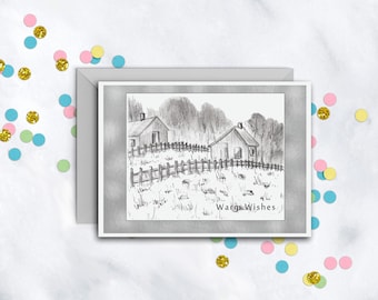 Housewarming Wishes Card | New Home Card | Congratulations Card | Housewarming Gift | Blank Card With Envelope