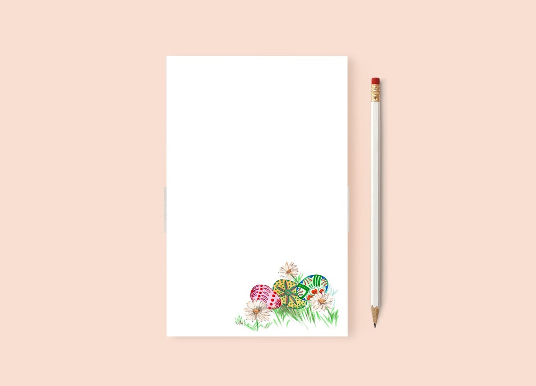 Easter Notepad Easter Egg Notepad | Stationery Gift | Office Gift | Teacher Gift ...