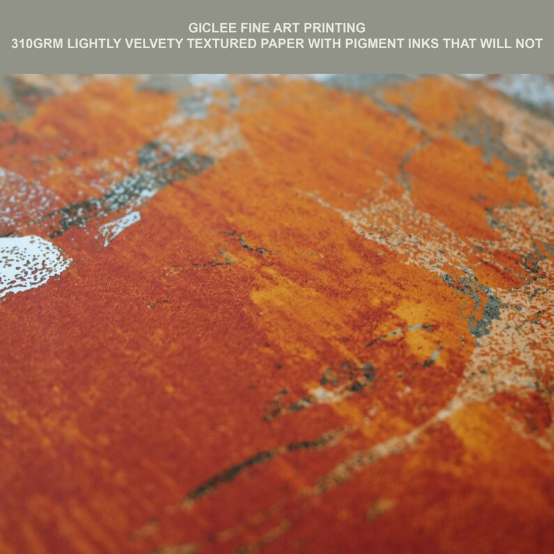 Burnt Orange Living Room Wall Art Prints Modern Abstract - Etsy