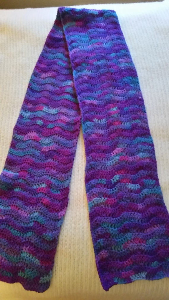 Crochet Purple Weavy Children's Scarf, Neck Warmer, Gift Idea's