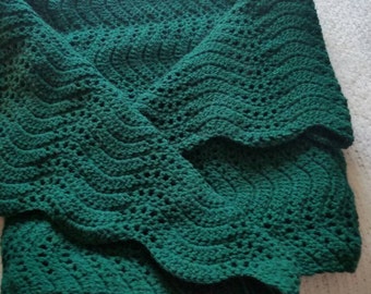 Crochet Baby Blanket,Crochet Dark Green Baby Blanket,Crochet Baby Boy Blanket, Gift Idea's, Baby Shower, Gifts For him.