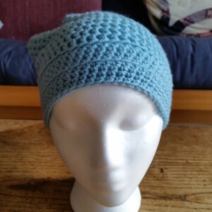 Crochet Women&#39;s Slouchy, Head warmer,Iced Aqua Slouchy, Winter Slouchy, Winter Hat, Gift Idea&#39;s, Gift Idea for her. Ready To Ship.