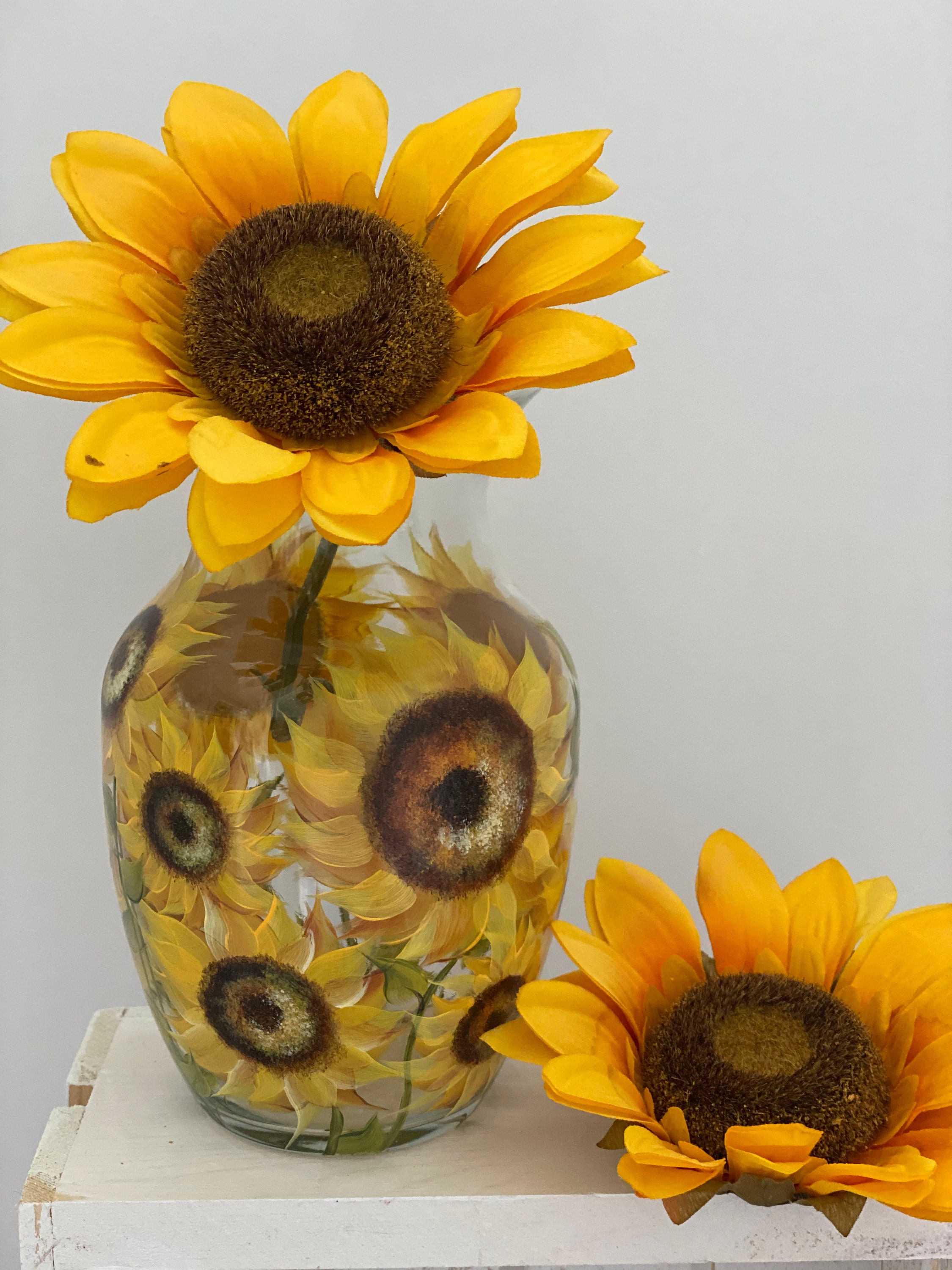 Sunflower Vase Etsy