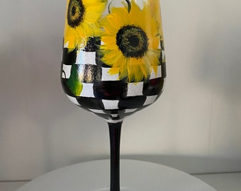 Painted Wine Glasses