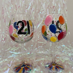 Happy Birthday Wine Glass