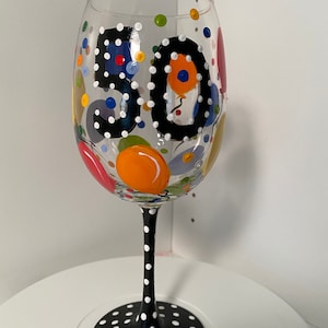 Happy 50th Birthday Wine Glass