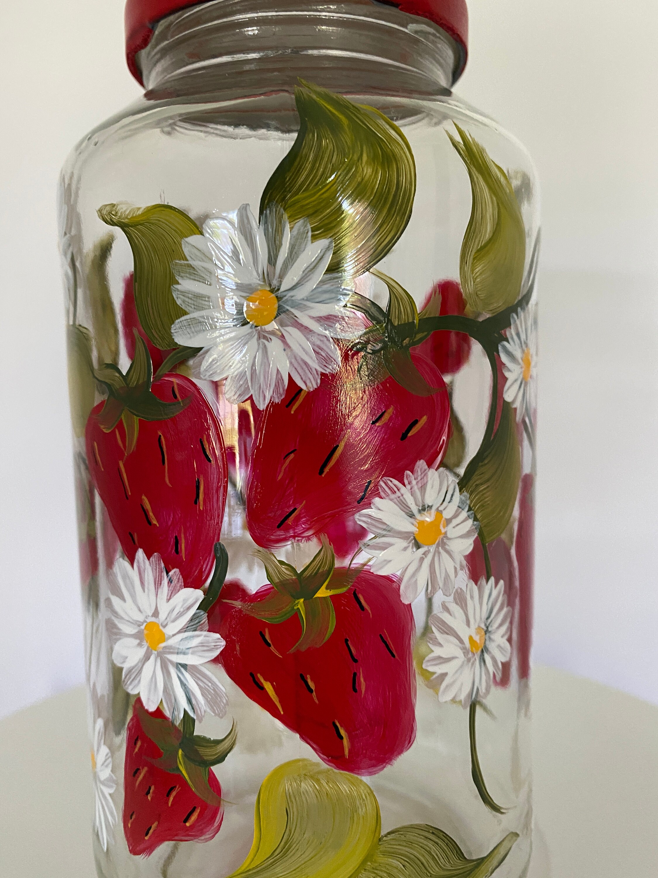 Strawberry Jar Etsy