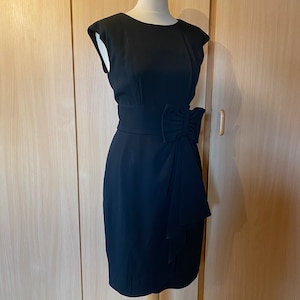 Sukienka koktajlowa Vintage 1980s do 1950s 1960s Black Wiggle - Rozmiar M