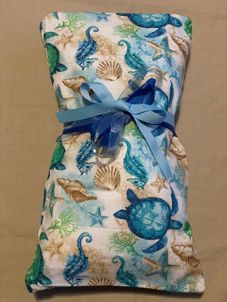 Large Microwavable Corn Heating Pad 10x15 Sea Turtle Etsy