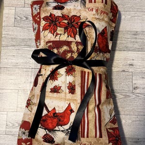 Cardinals Winter Christmas Corn Heating Pad Microwave Corn Bag Back Heating Pad Heat Pack Heat Cooling Warm Bag, Birthday Gift, 300+ Fabrics
